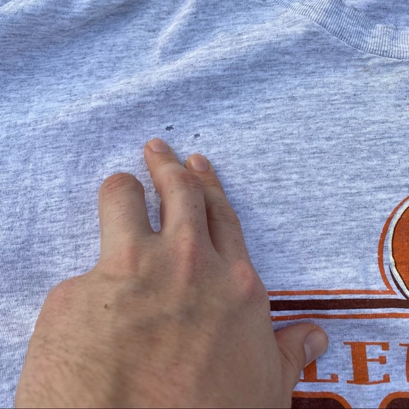 Vintage Cleveland browns nutmeg tee shirt - Picture 7 of 7